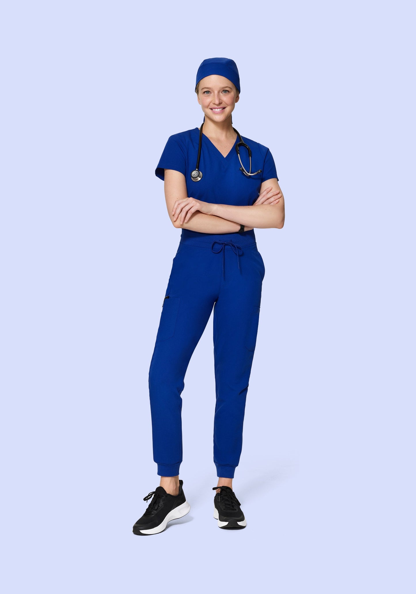 Contemporary Scrub Cap Galaxy Blue