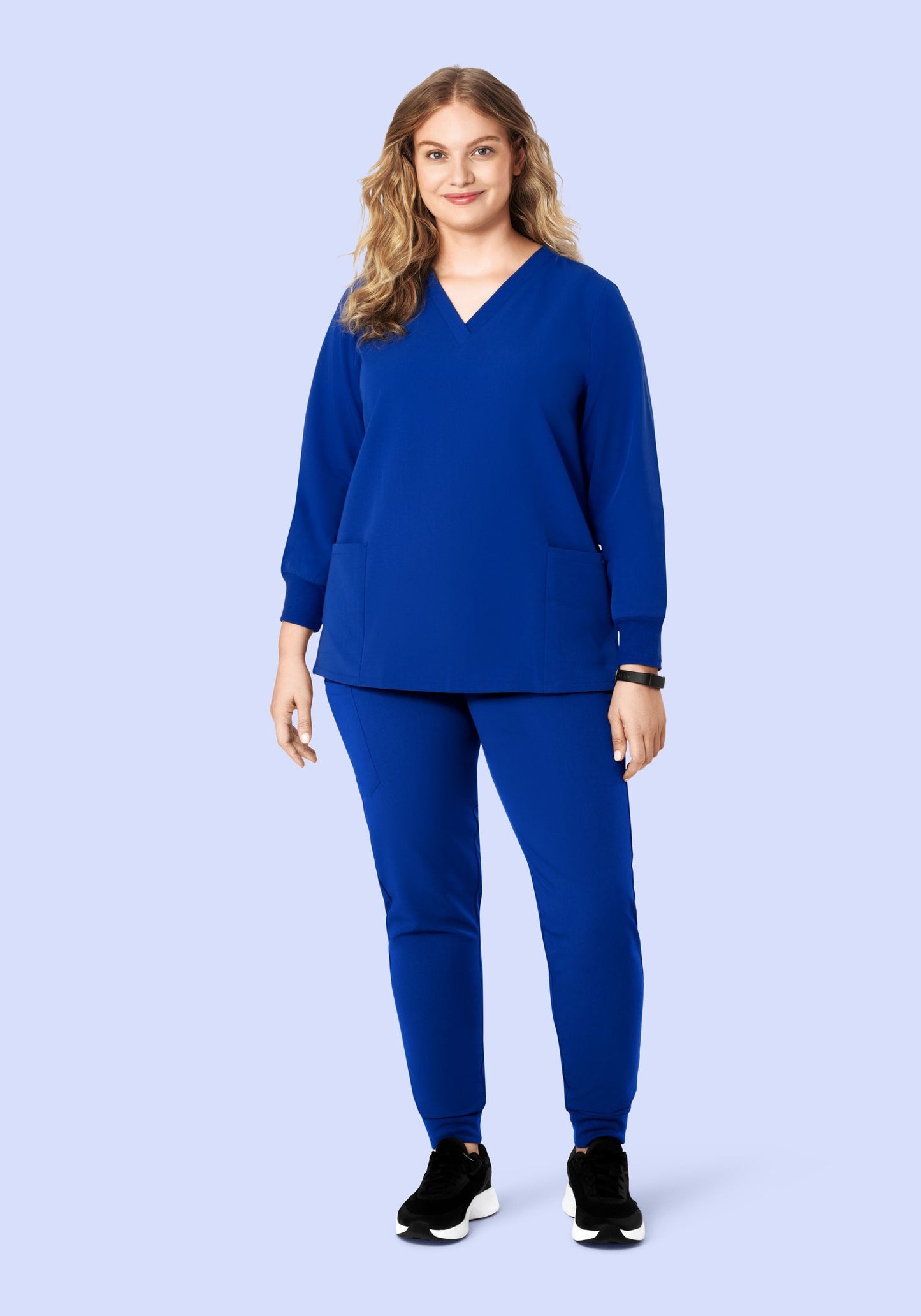 Long Sleeve 6 Pocket Top Galaxy Blue