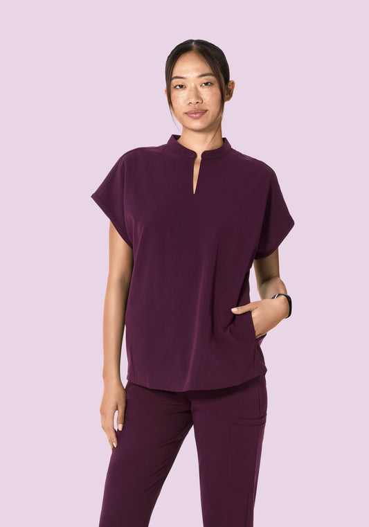 Mandarin Dolman Top Açaí