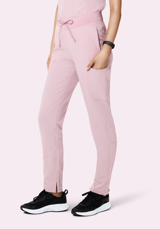 6 Pocket Slim Pants Blush Blossom