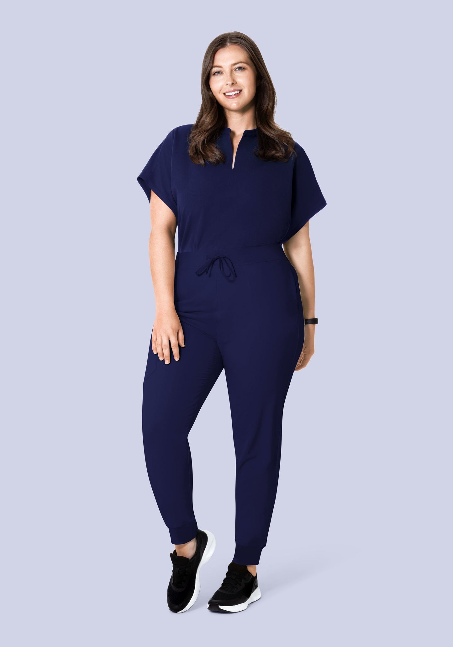 Mandarin Dolman Top Navy