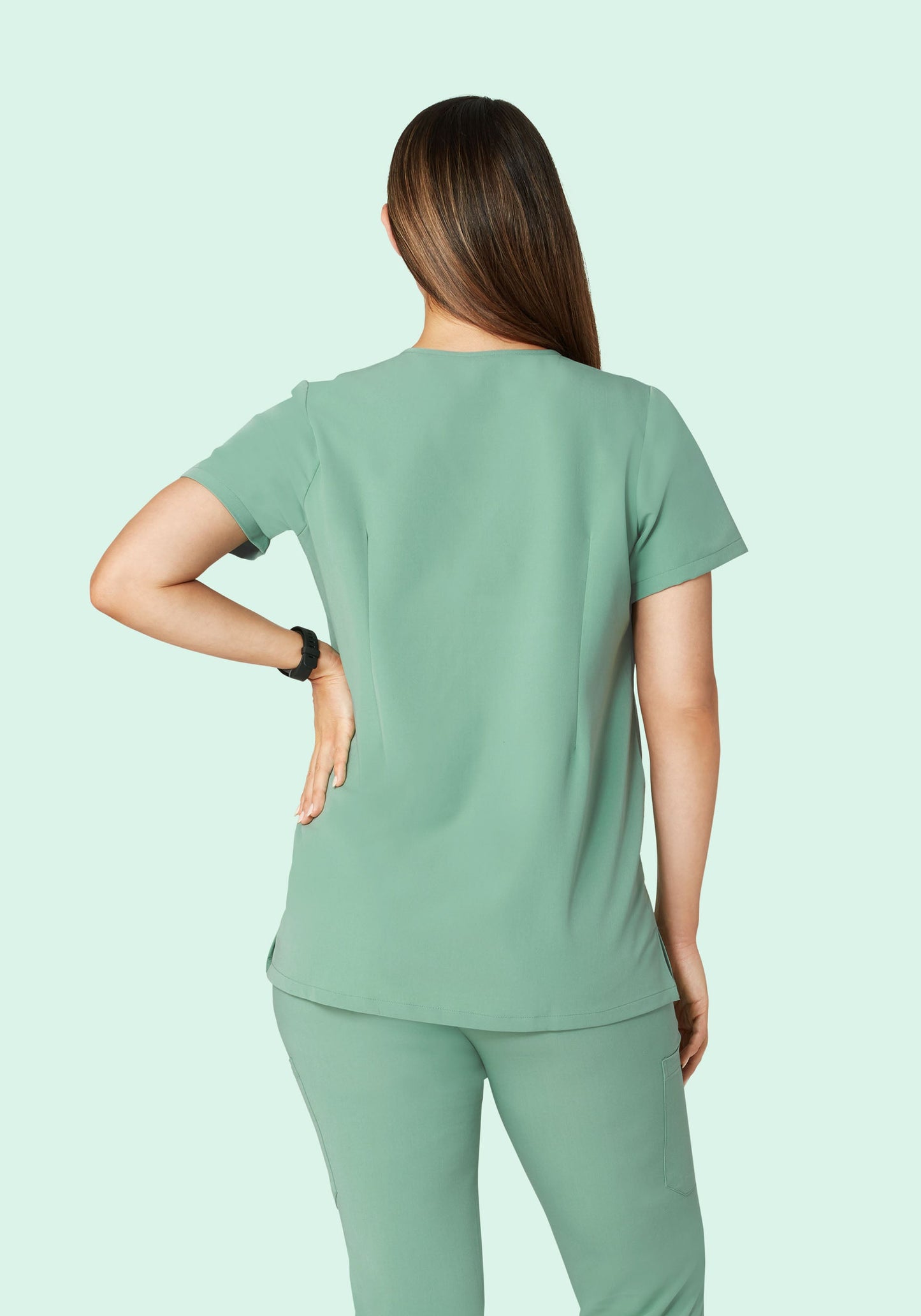 Maternity One Pocket Top Jade