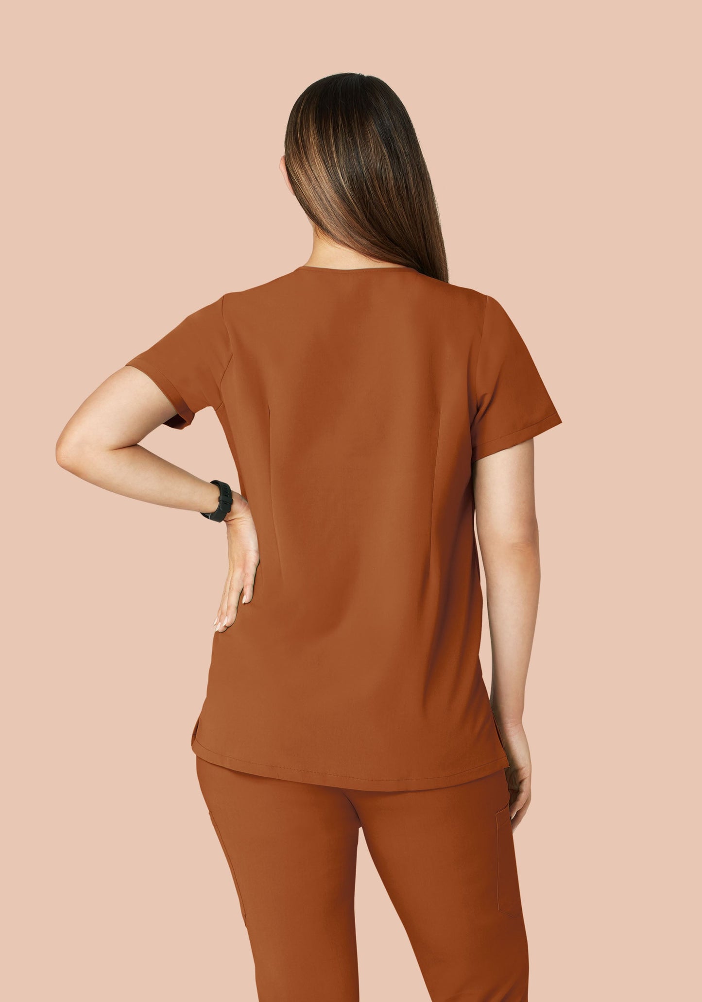 Maternity One Pocket Top Roasted Pecan