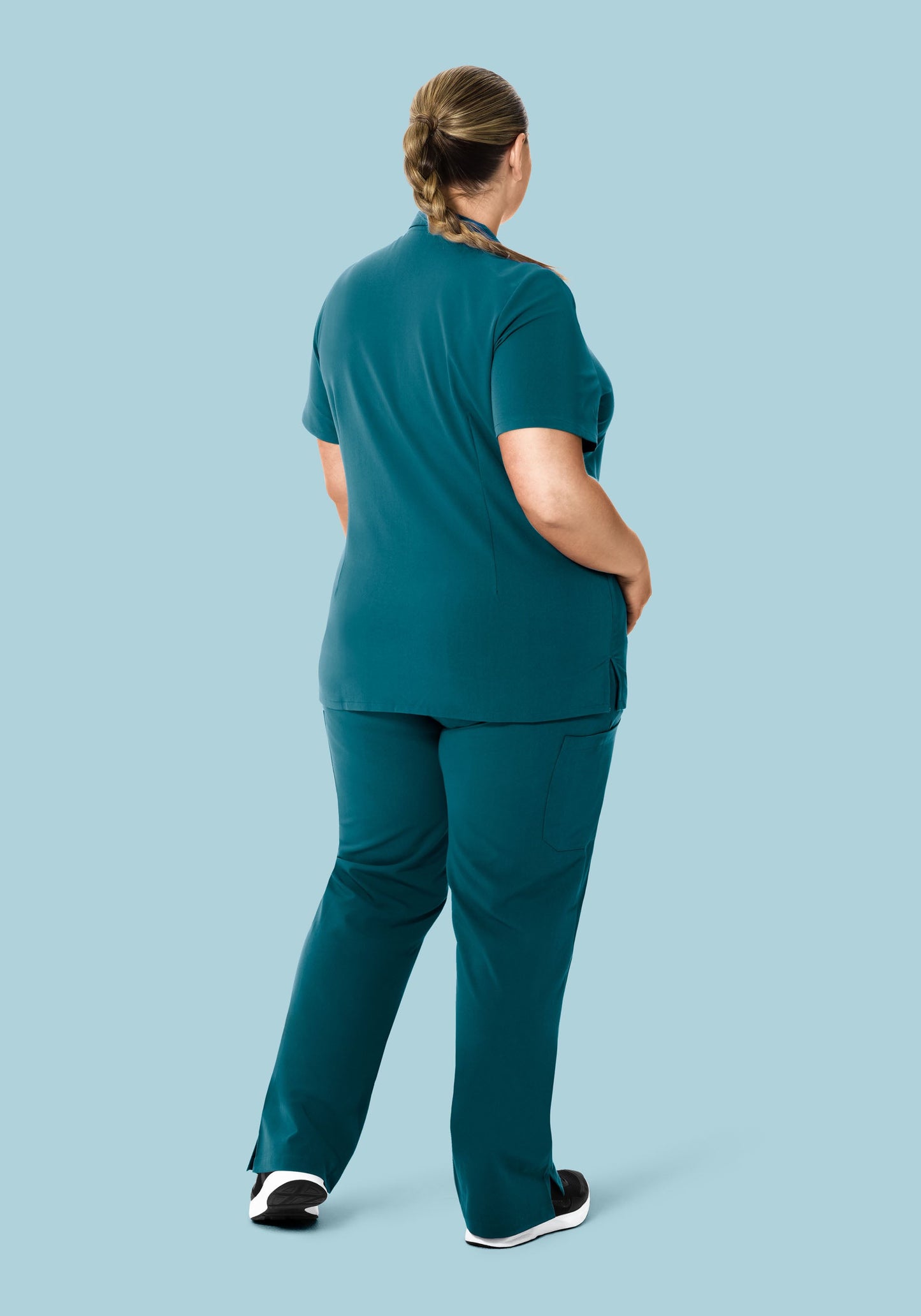 High Waisted Cargos Caribbean Blue