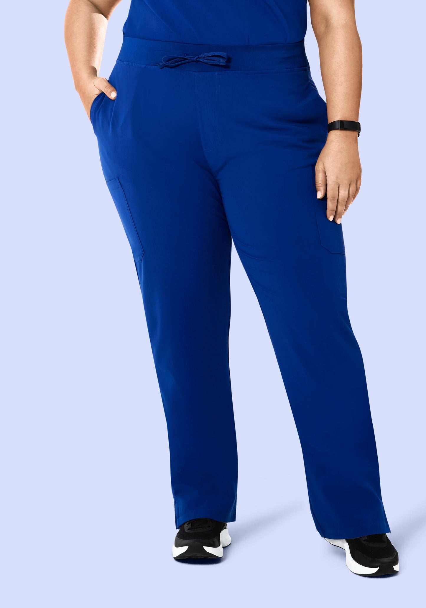 High Waisted Cargos Galaxy Blue