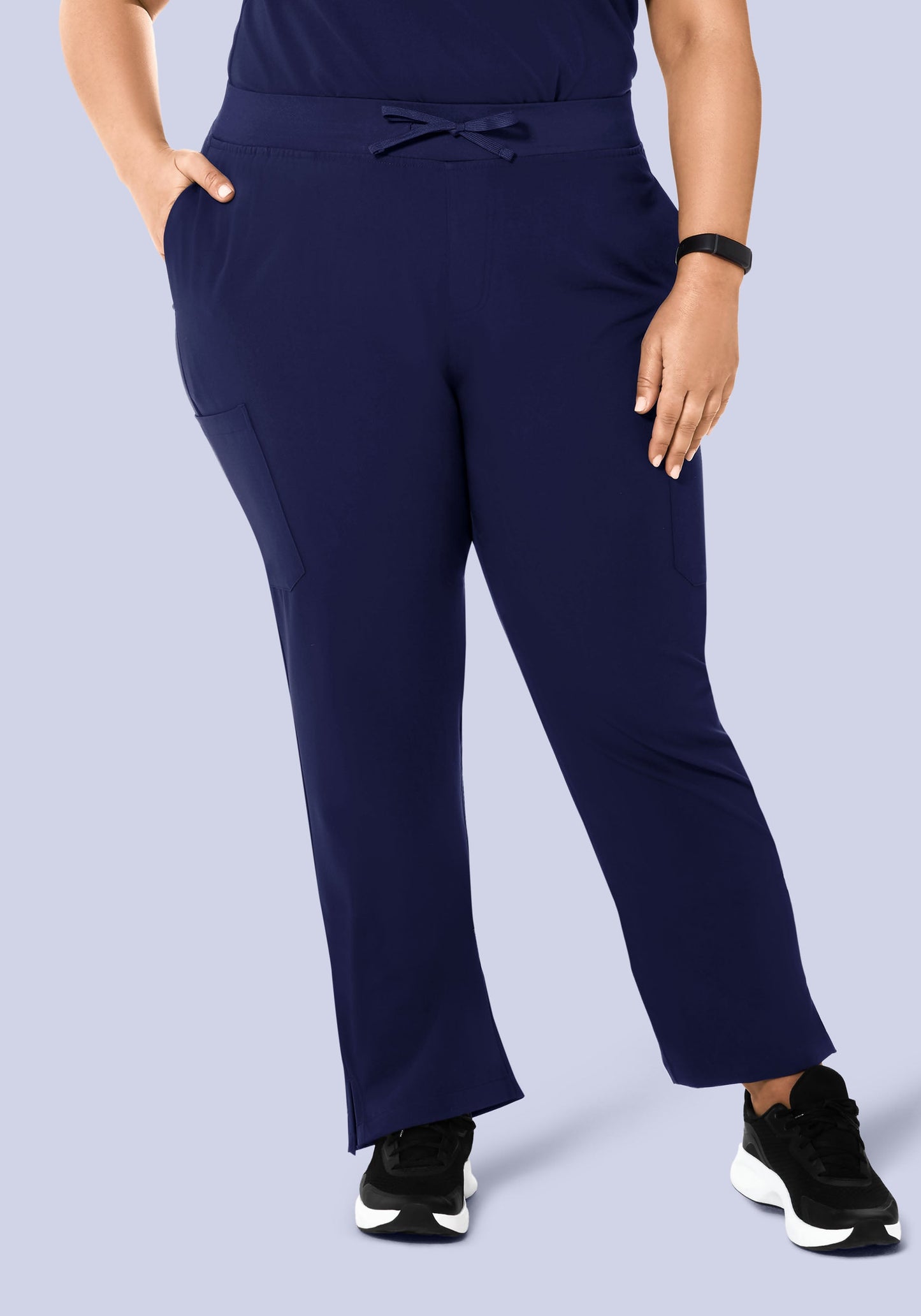 High Waisted Cargos Navy