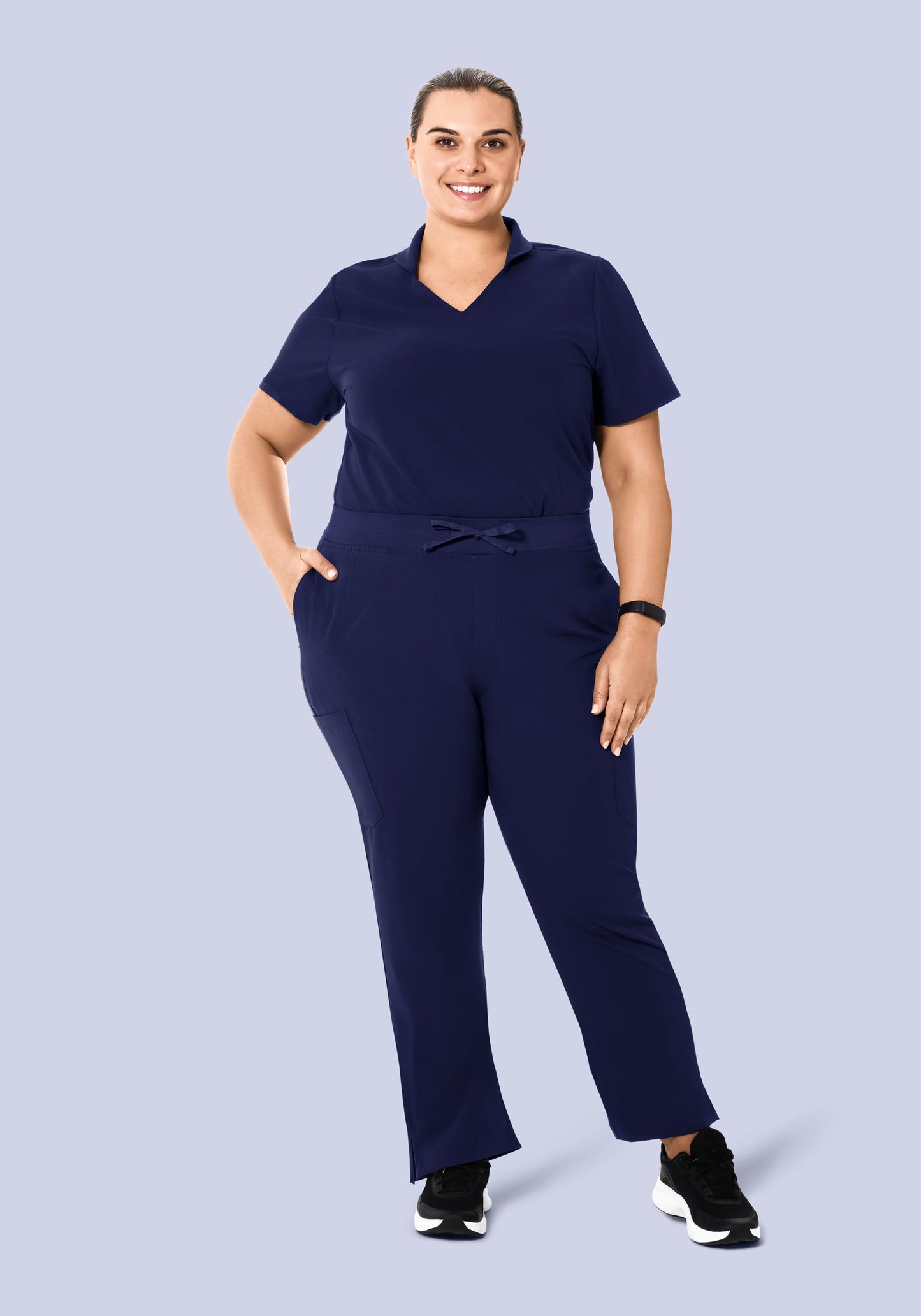 High Waisted Cargos Navy