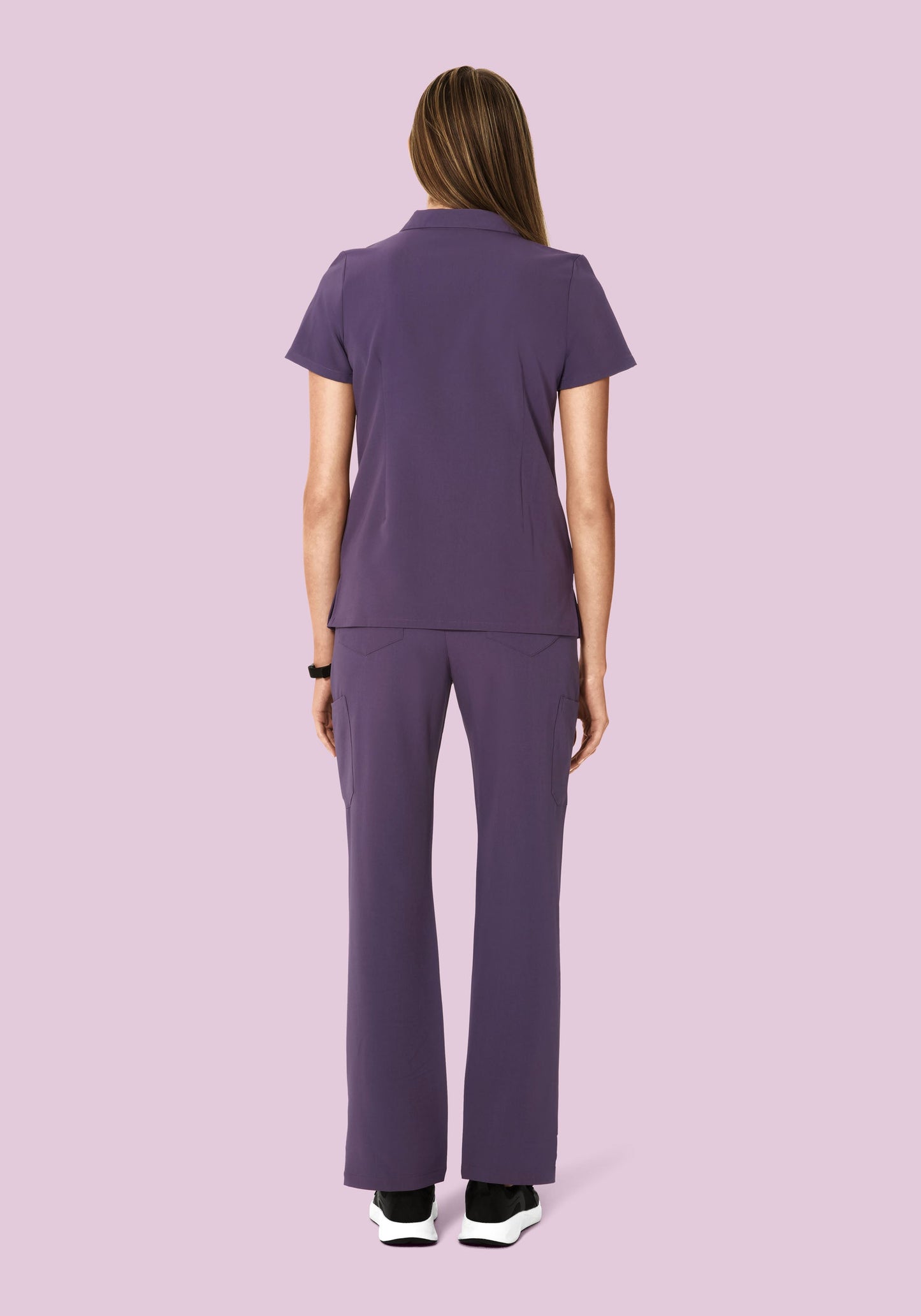 High Waisted Cargos Deep Dewberry