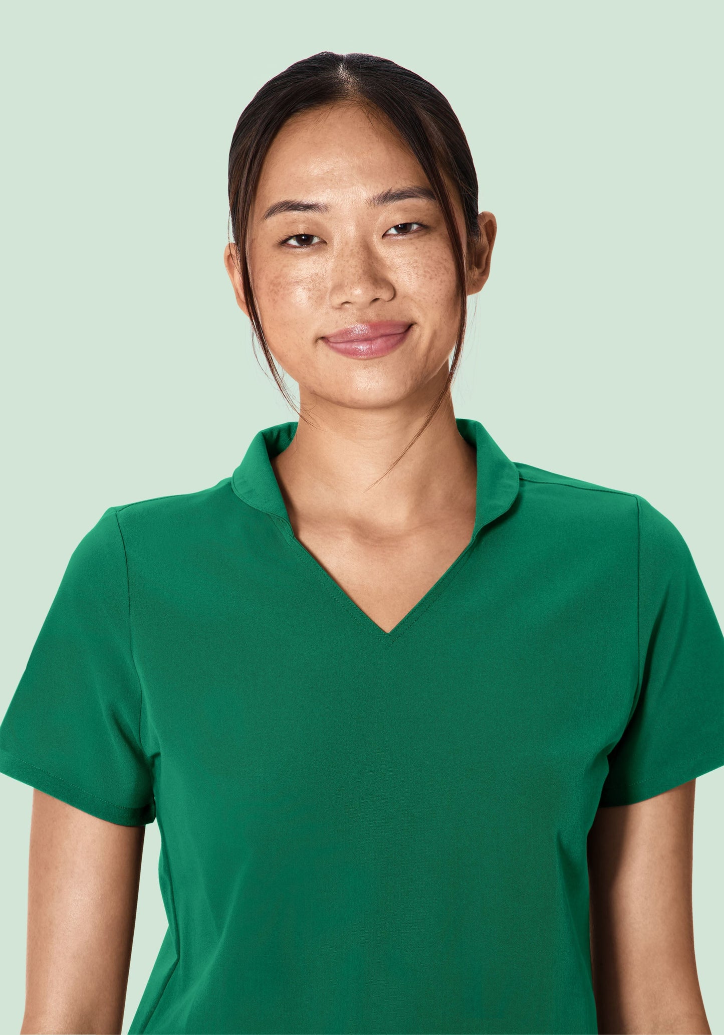 Multi Wear Collar Top Envy Green
