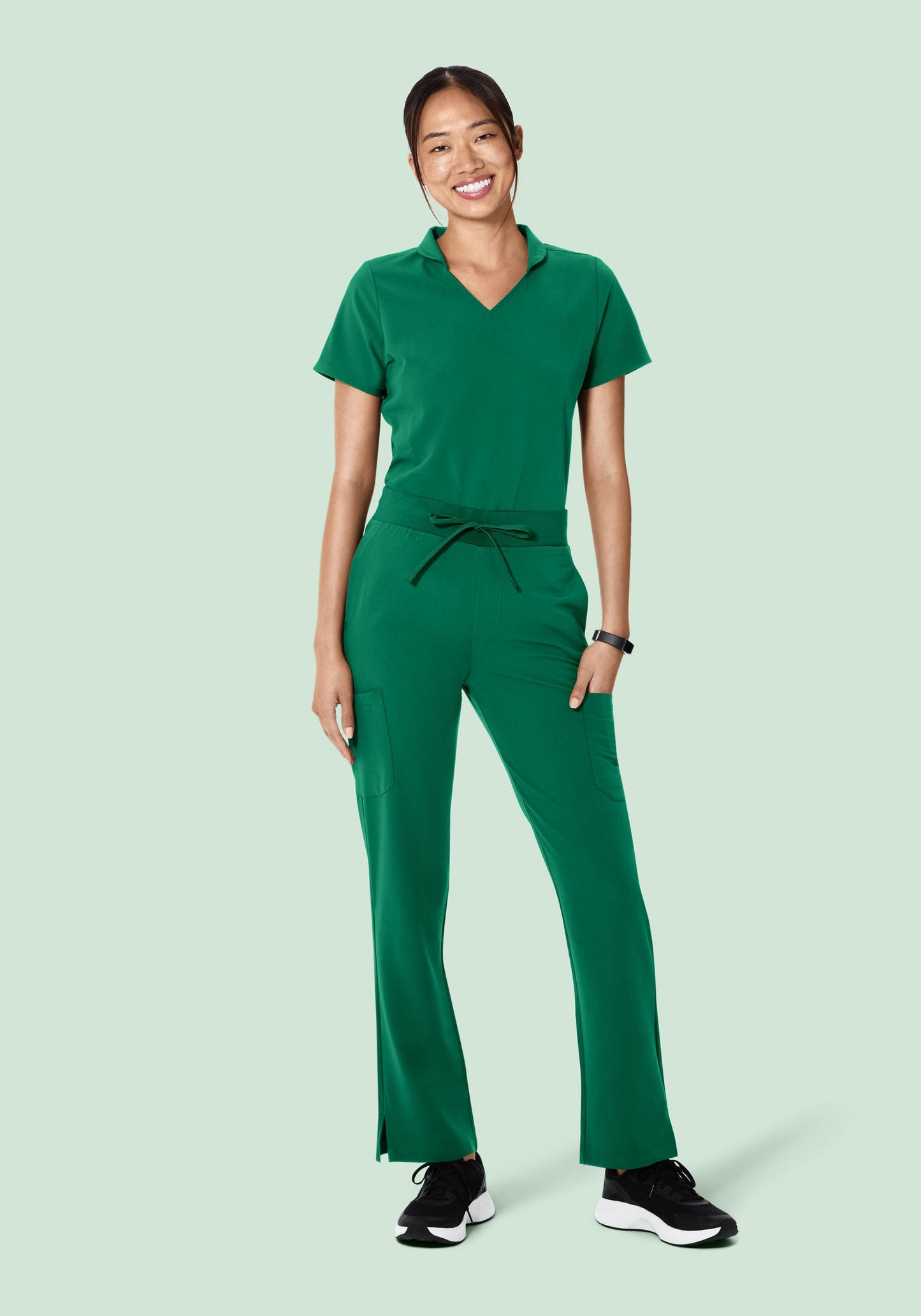 High Waisted Cargos Envy Green