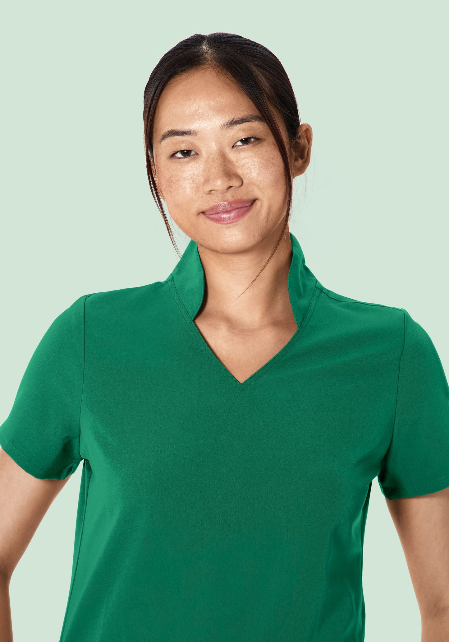 Multi Wear Collar Top Envy Green