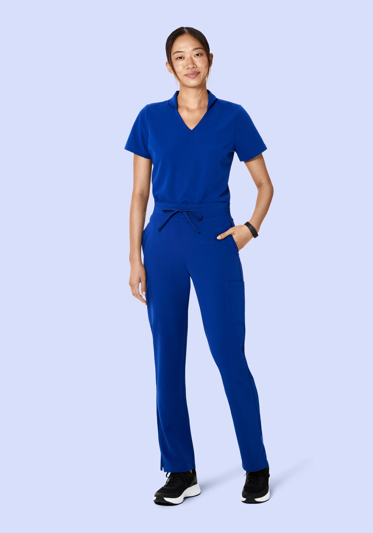 High Waisted Cargos Galaxy Blue