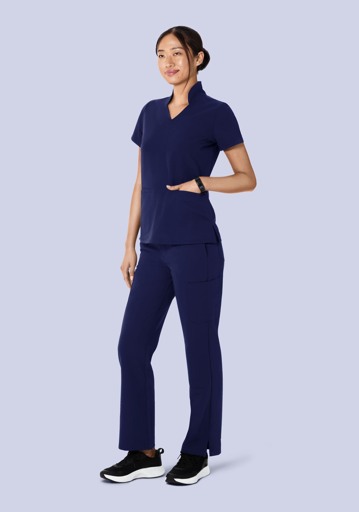 High Waisted Cargos Navy