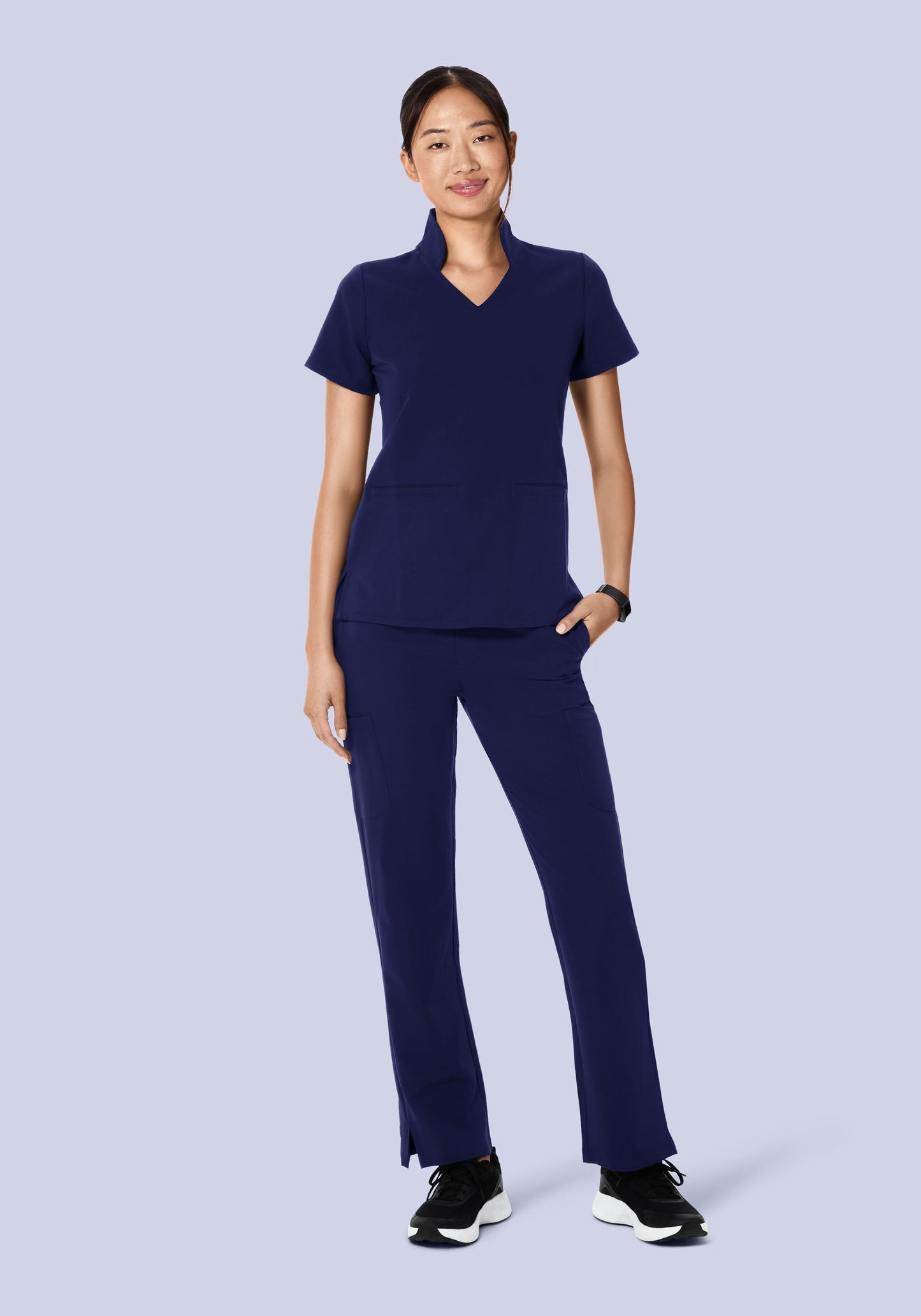 High Waisted Cargos Navy