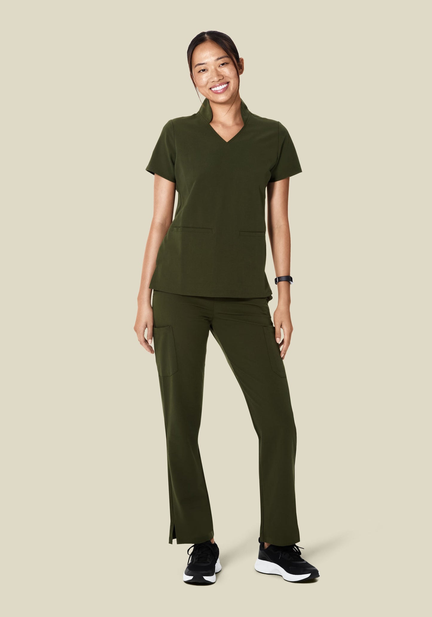 High Waisted Cargos Olive