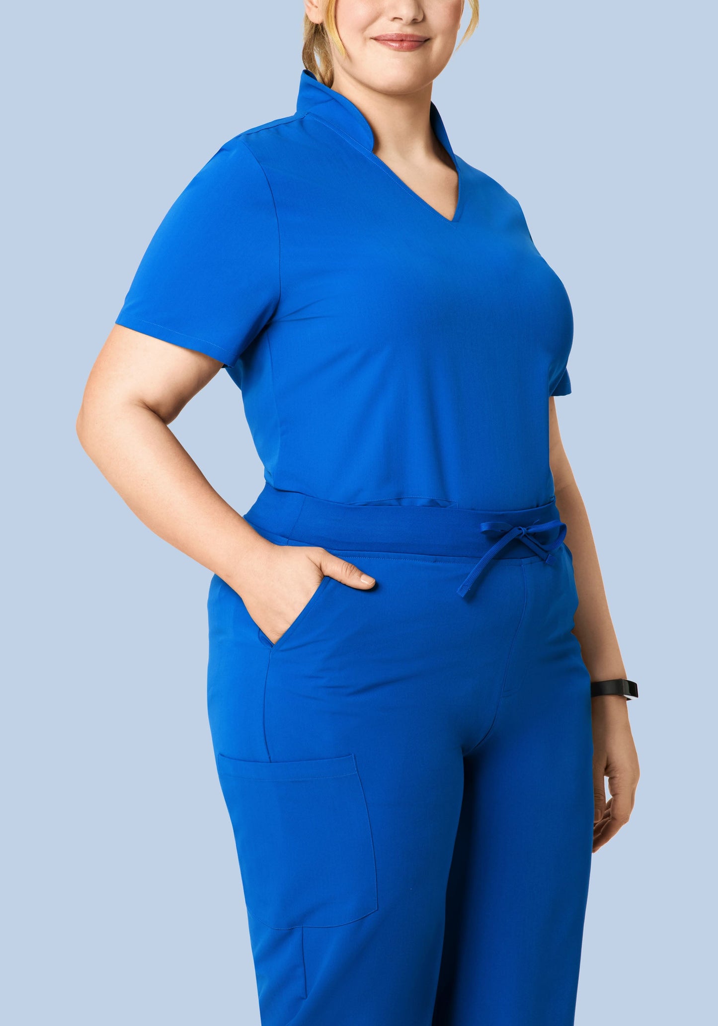 High Waisted Wide Leg Royal Blue