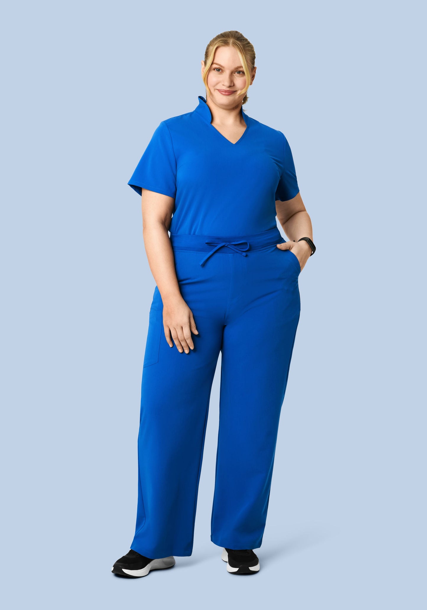 High Waisted Wide Leg Royal Blue
