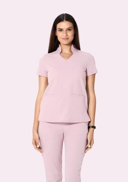 Multi Wear Collar Top Blush Blossom