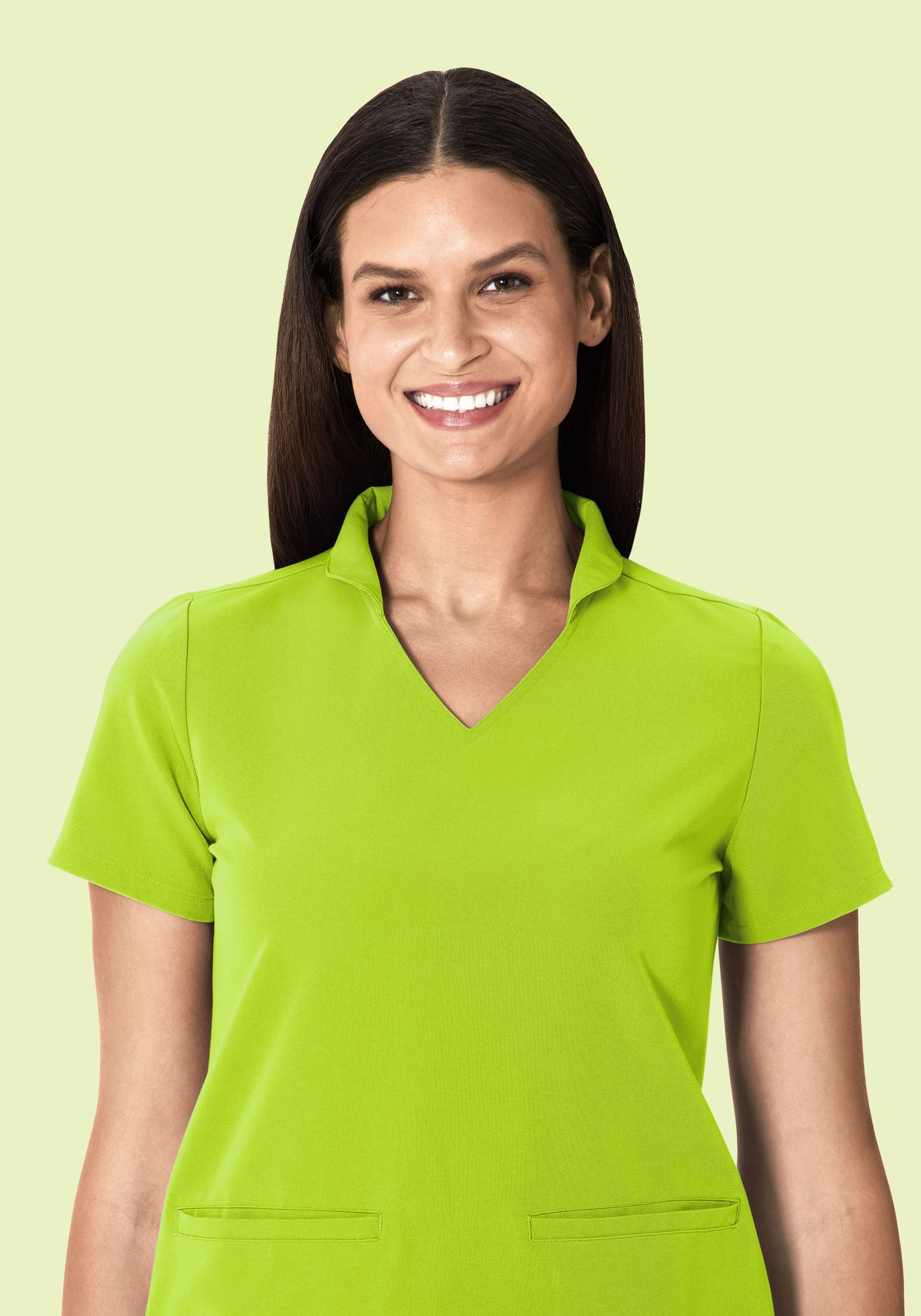 Multi Wear Collar Top Apple Green