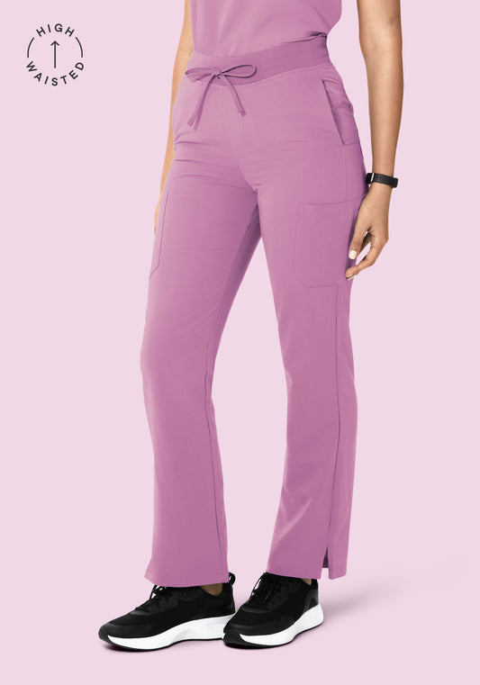 High Waisted Cargos Lilac