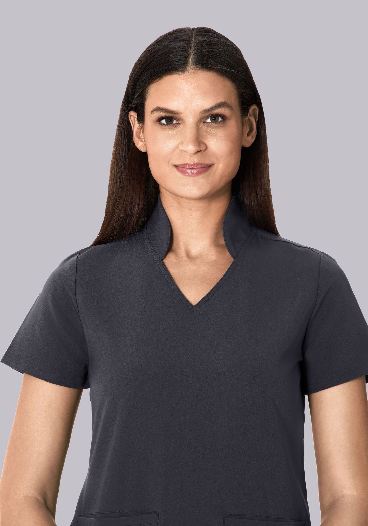 Multi Wear Collar Top Pewter