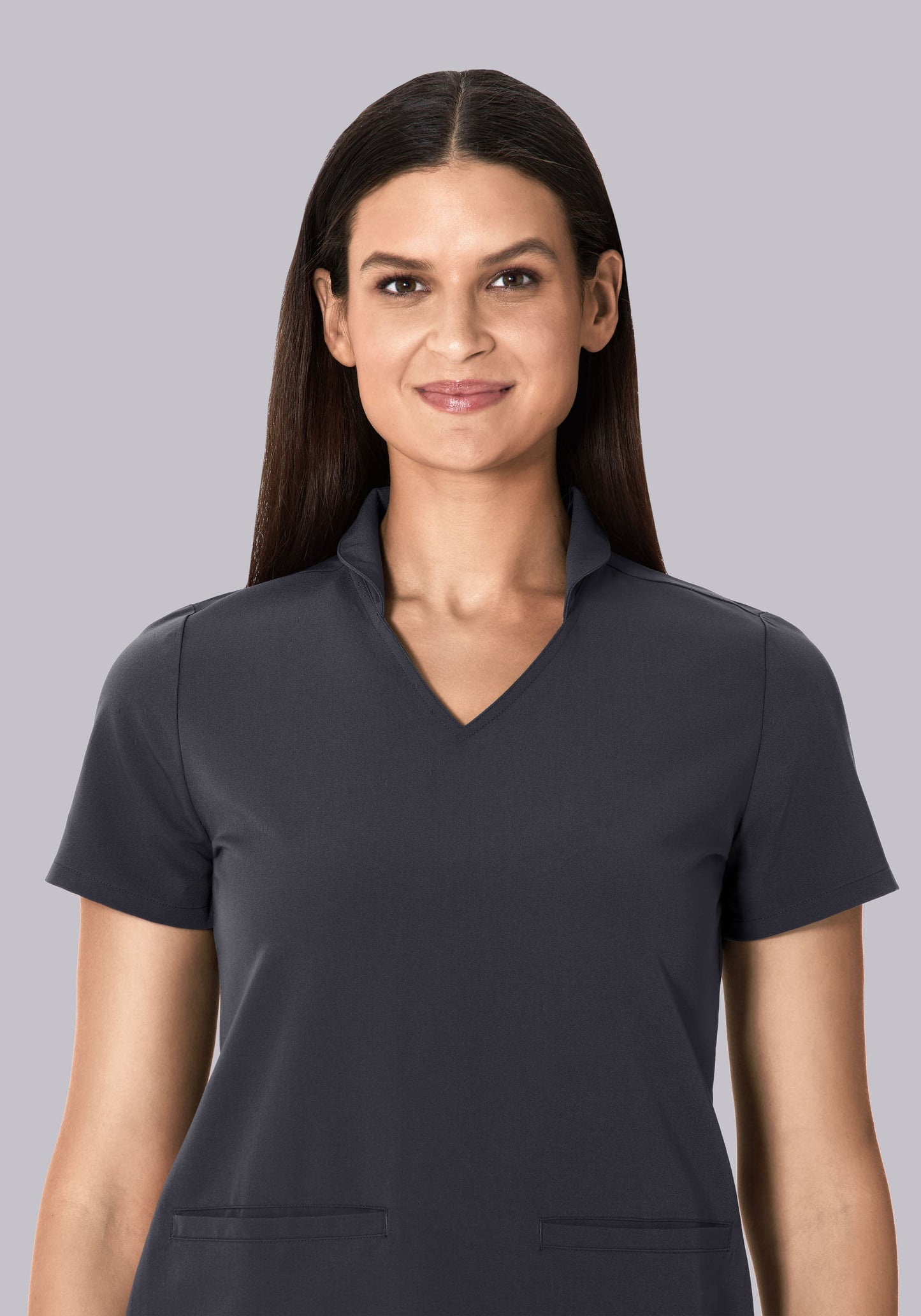 Multi Wear Collar Top Pewter