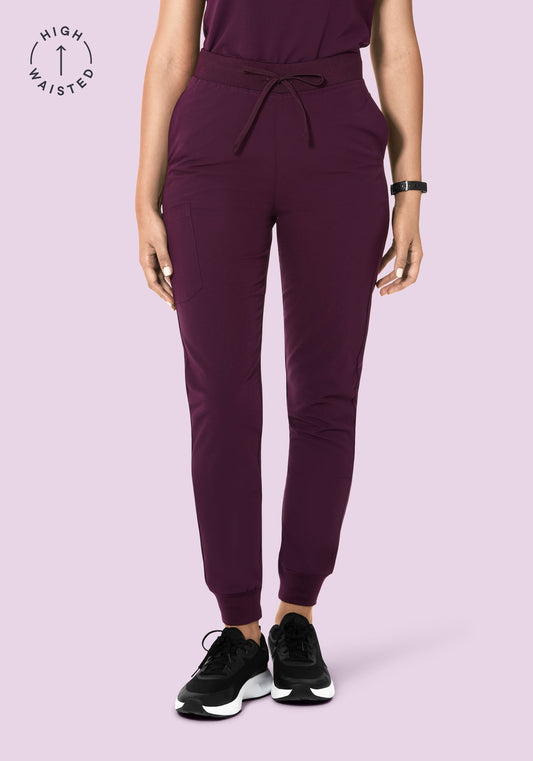 High Waisted Joggers Açaí