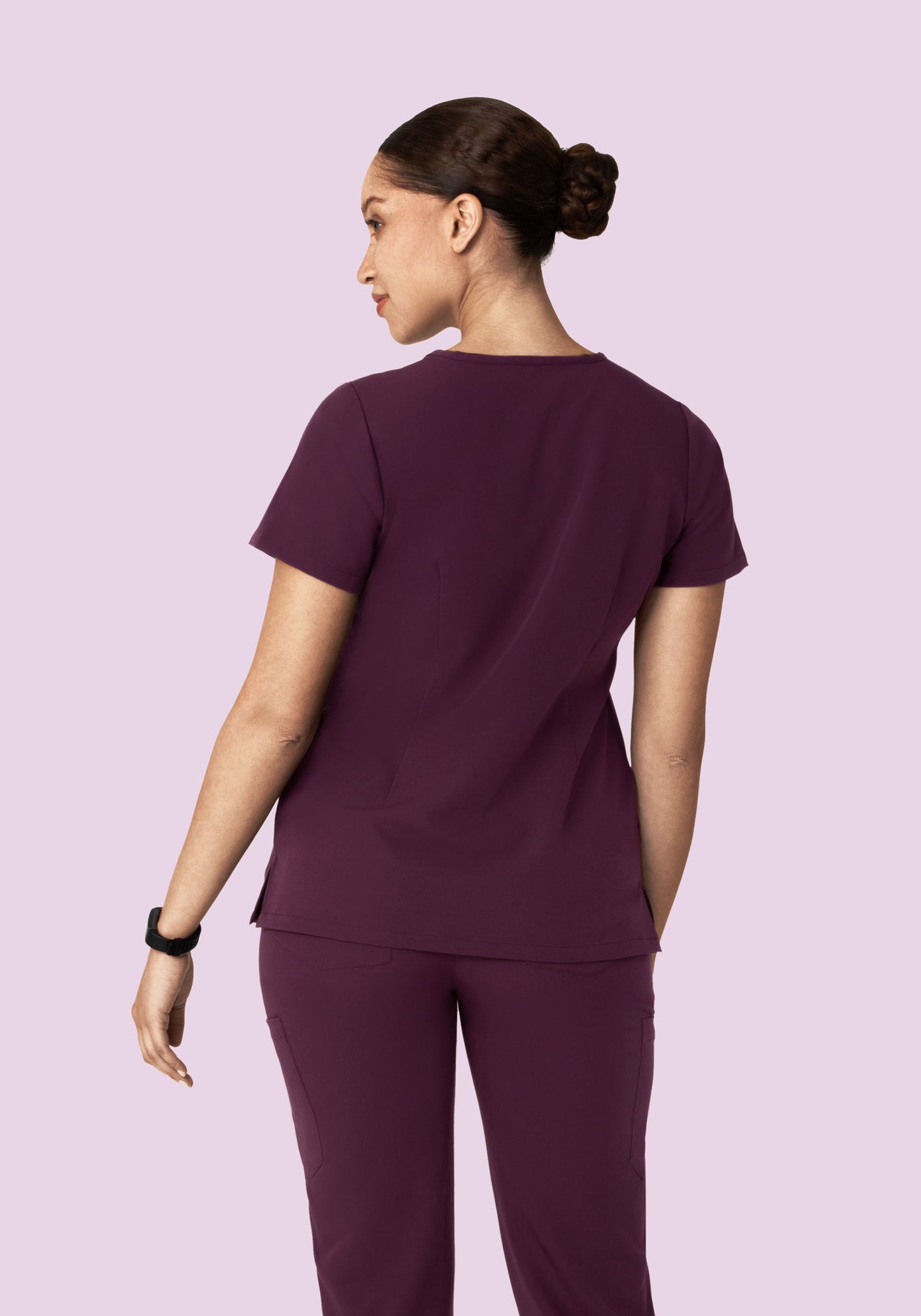 5 Pocket Notch Neck Top Açaí
