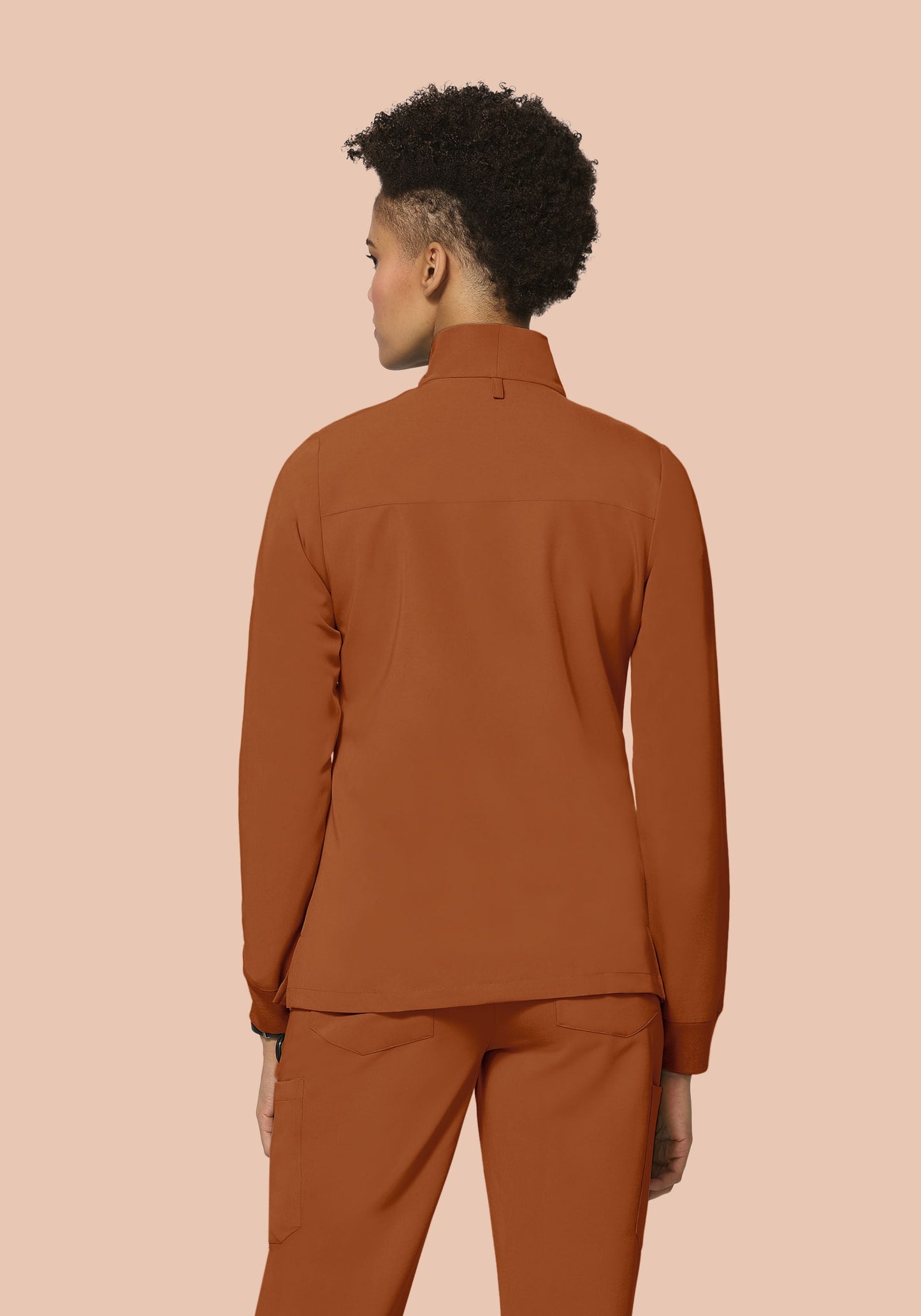 Women's Modern Scrub Jacket Roasted Pecan
