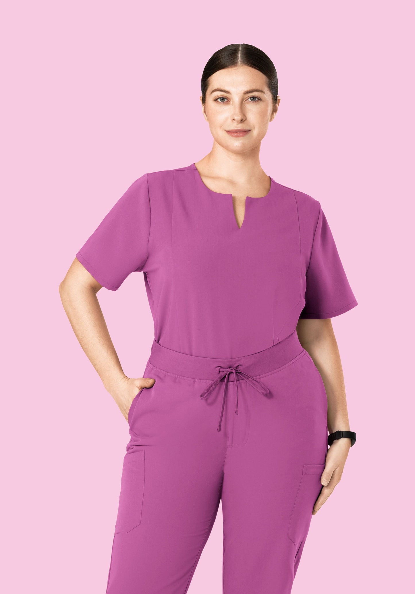 5 Pocket Notch Neck Top Cosmic