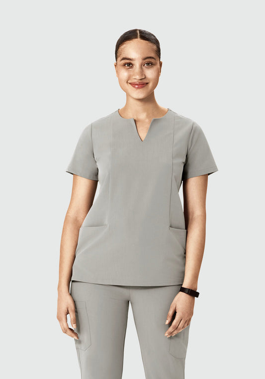5 Pocket Notch Neck Top Flint