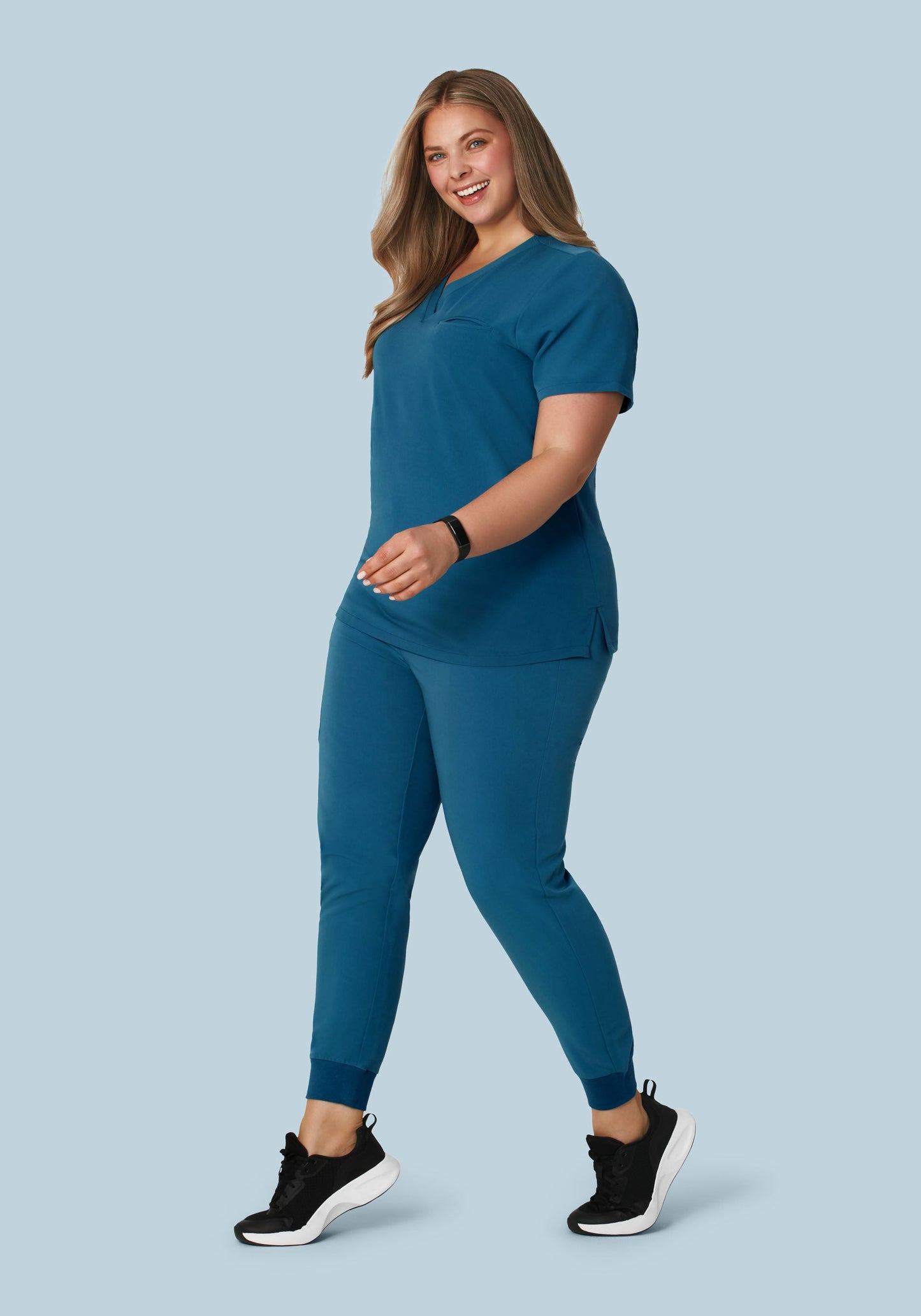 High Waisted Joggers Harbor Blue