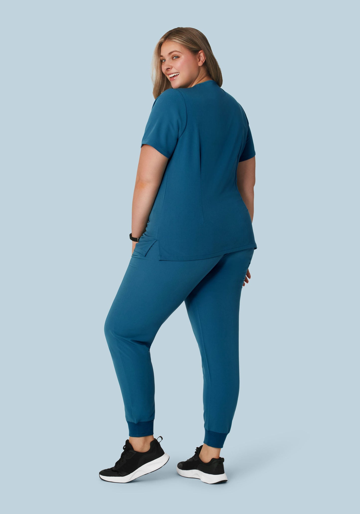 High Waisted Joggers Harbor Blue