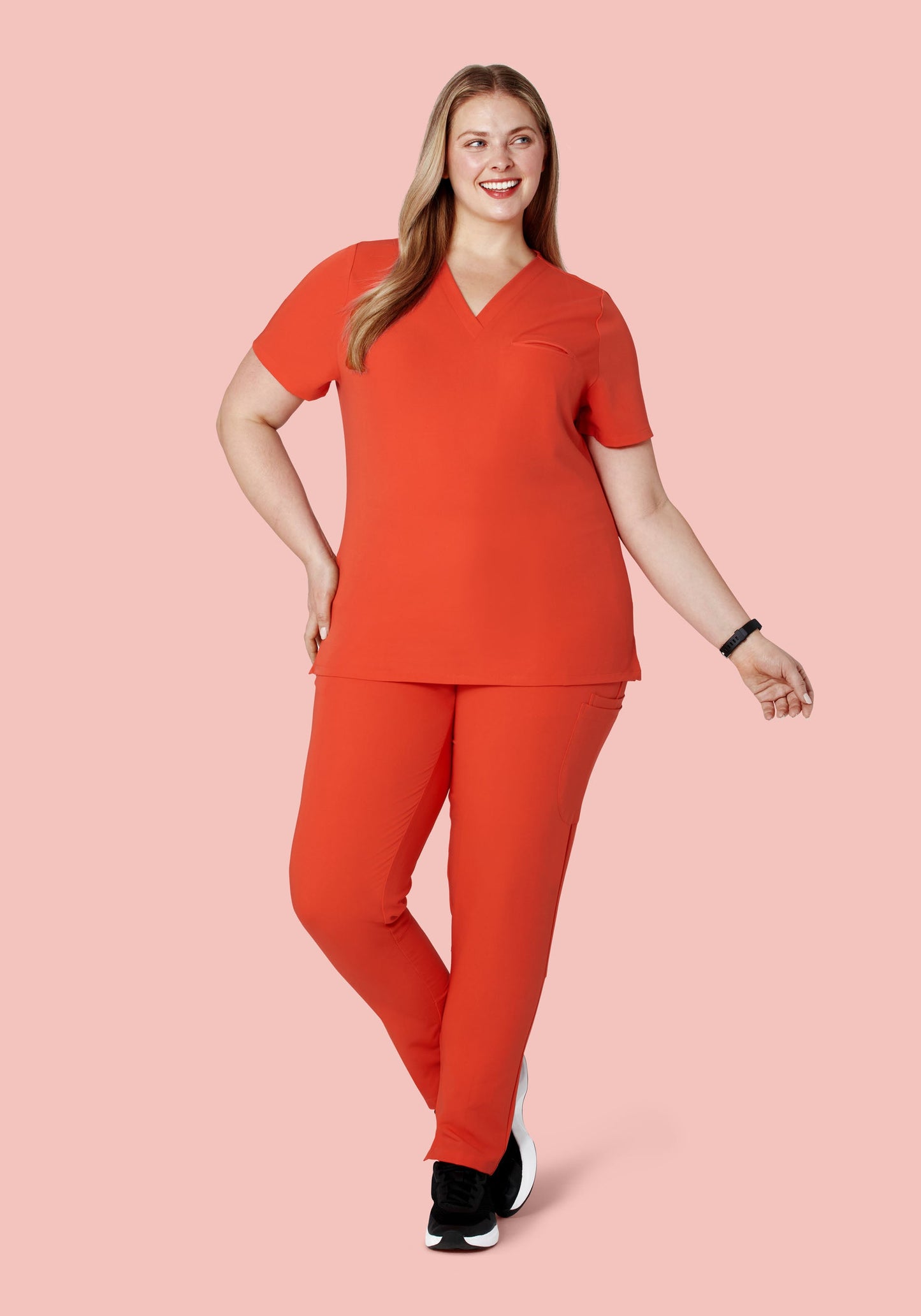 6 Pocket Slim Pants Sunset Orange