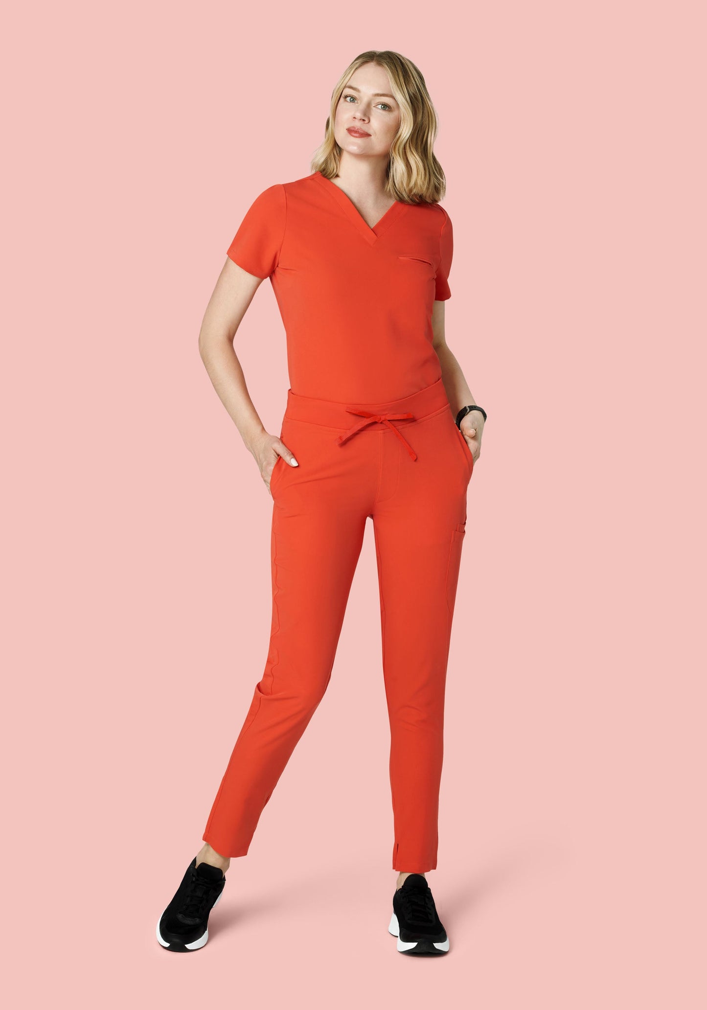 6 Pocket Slim Pants Sunset Orange