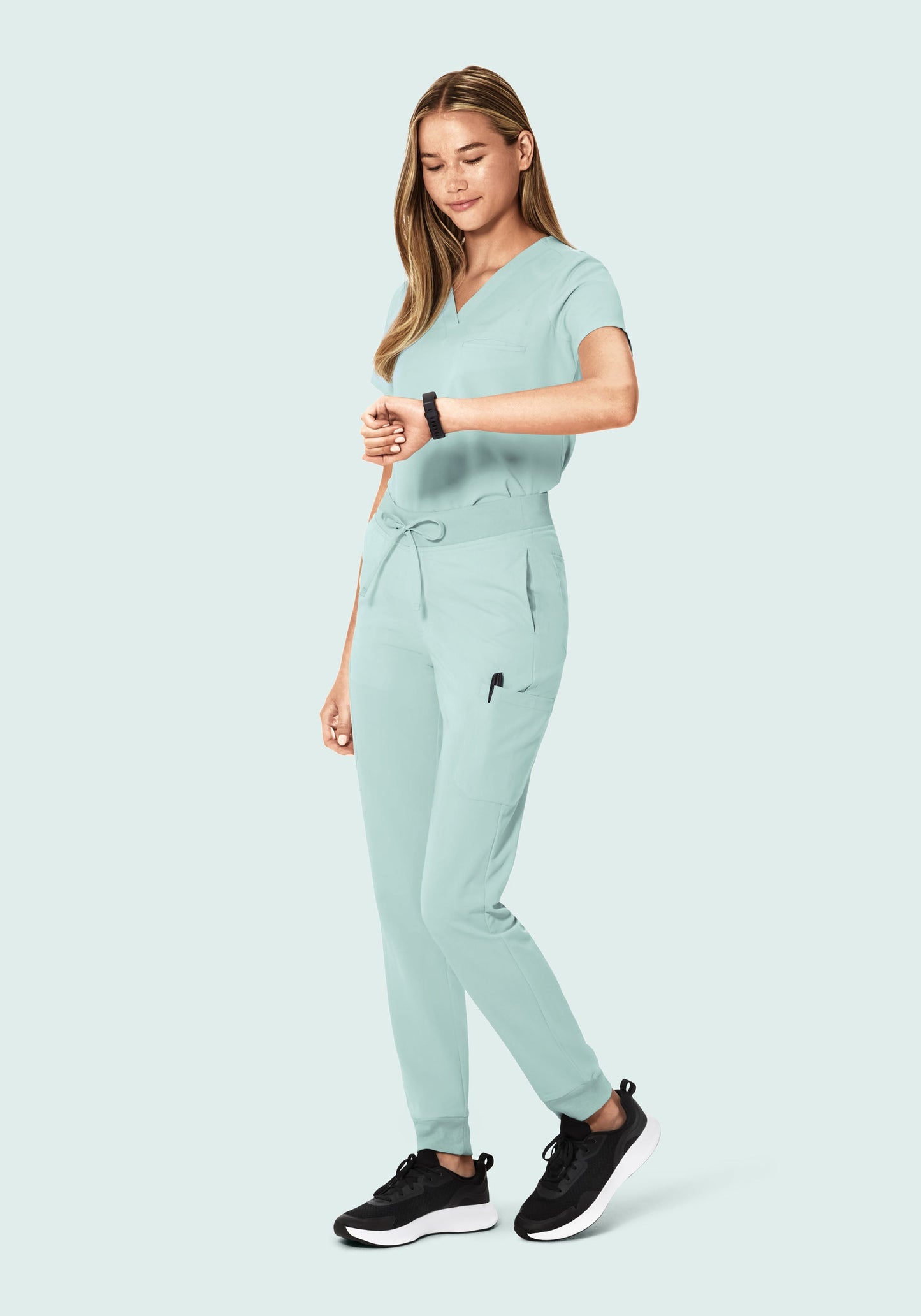 9 Pocket Joggers Sterling Blue