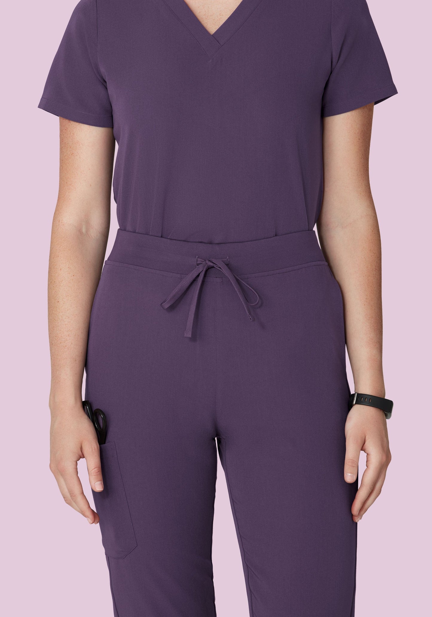 High Waisted Joggers Deep Dewberry