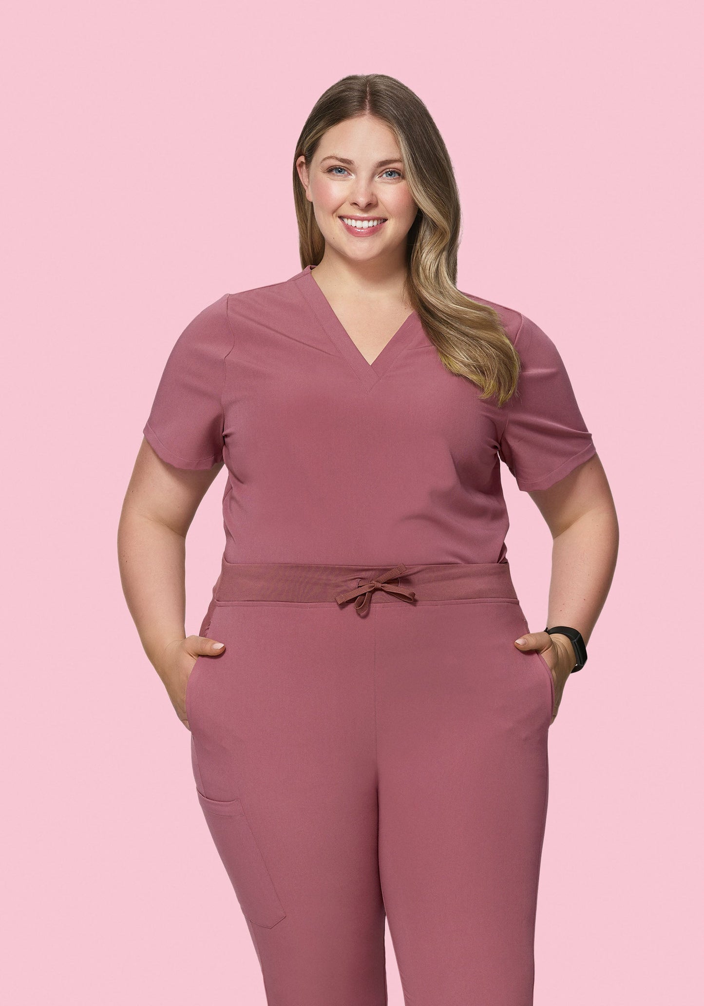 6 Pocket Top Mauve