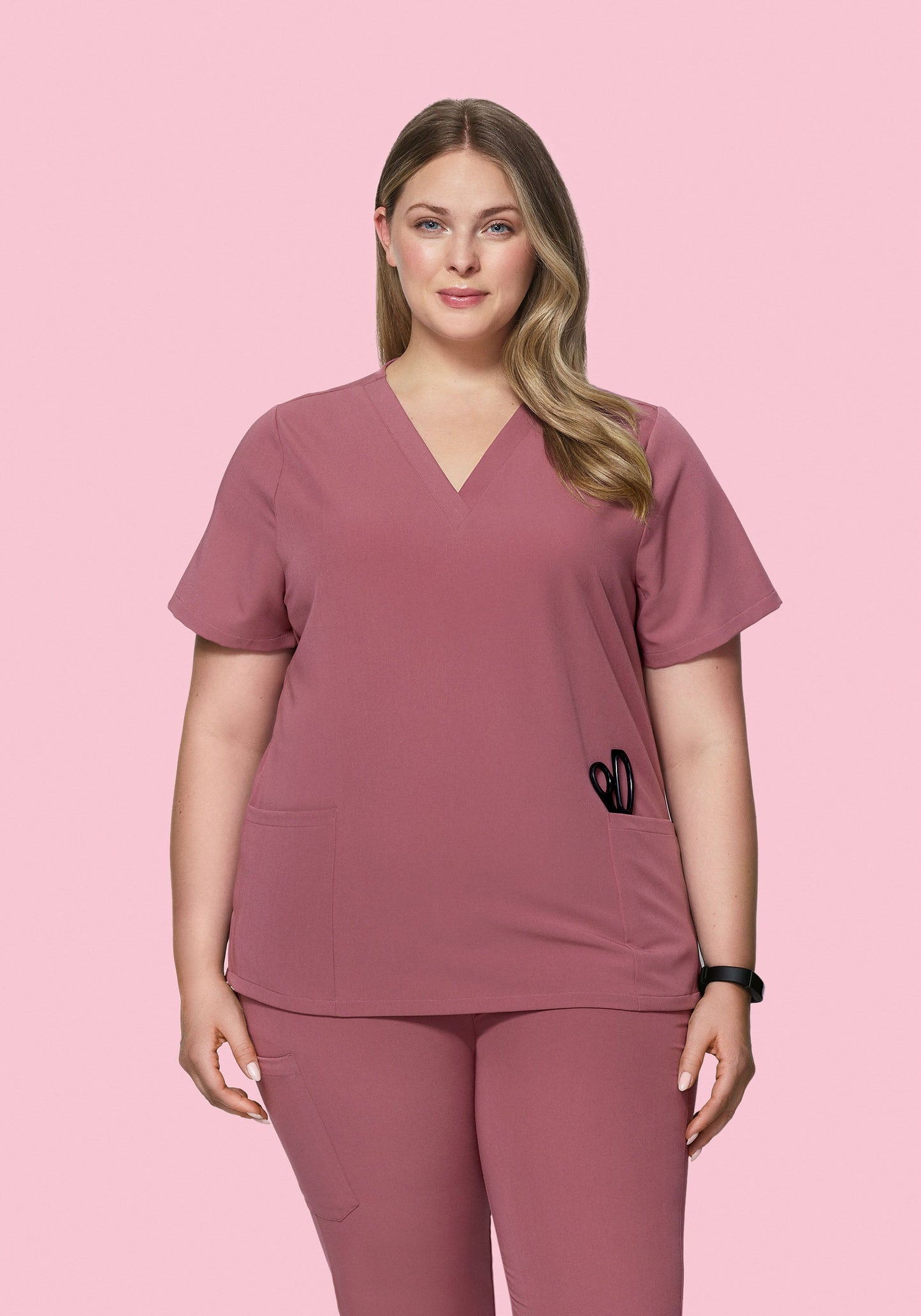 6 Pocket Top Mauve