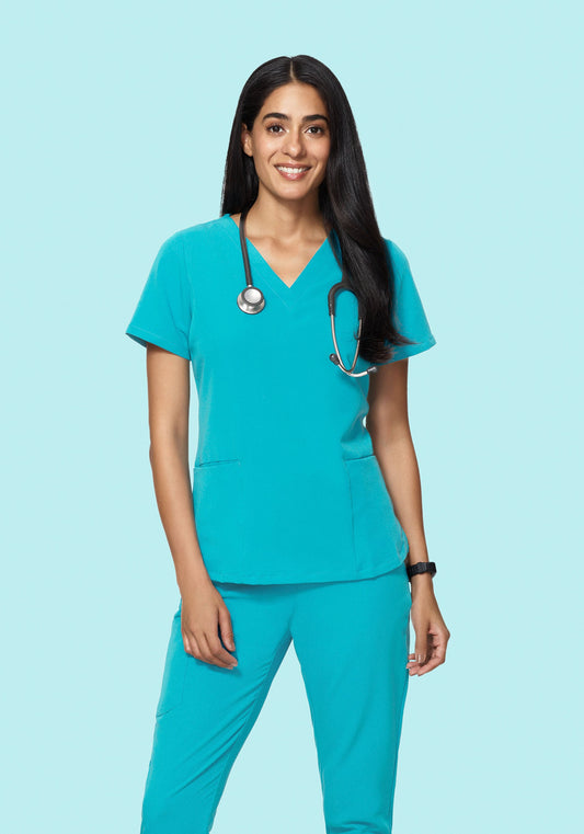 6 Pocket Top Teal
