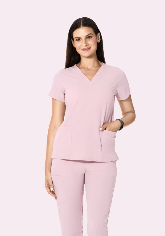 6 Pocket Top Blush Blossom