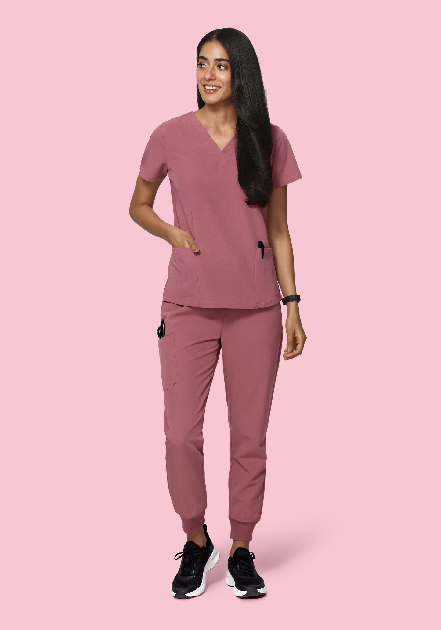 6 Pocket Top Mauve