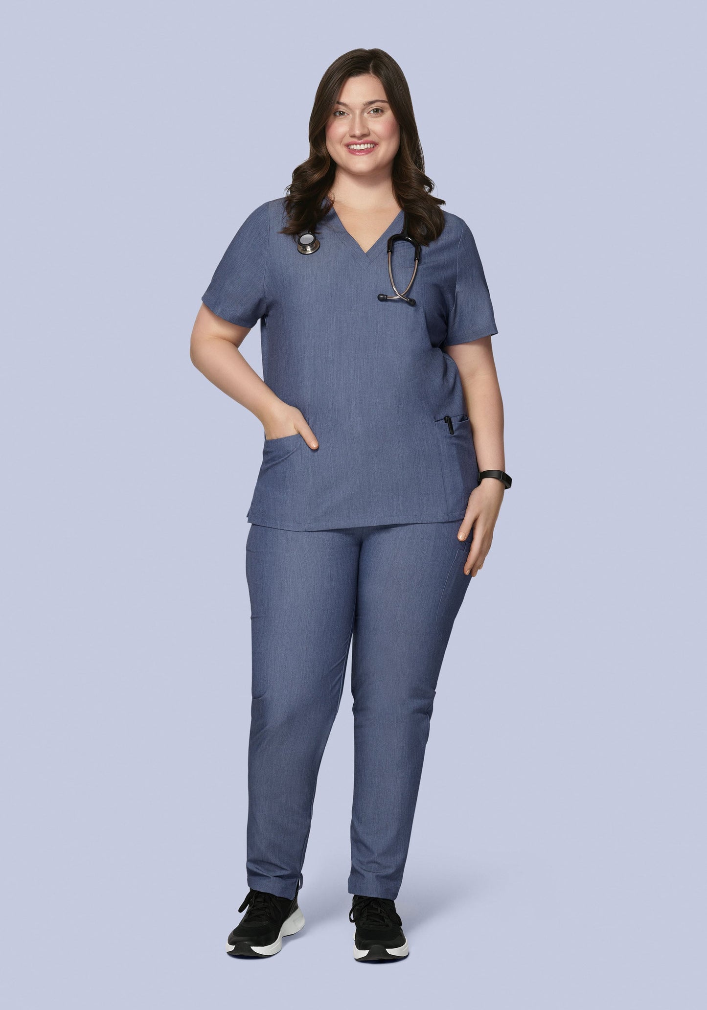 6 Pocket Slim Pants Heather Denim