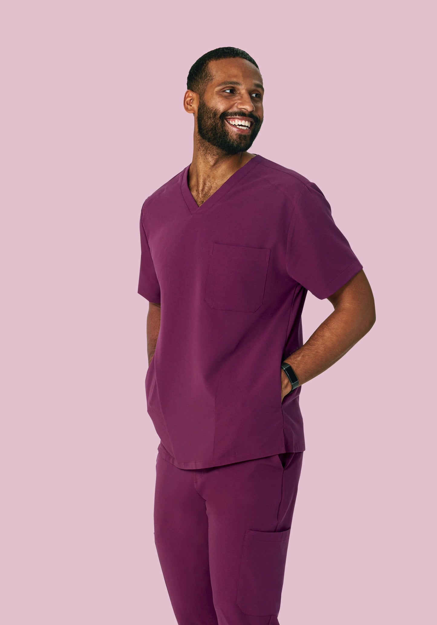 Three Pocket Top Plum