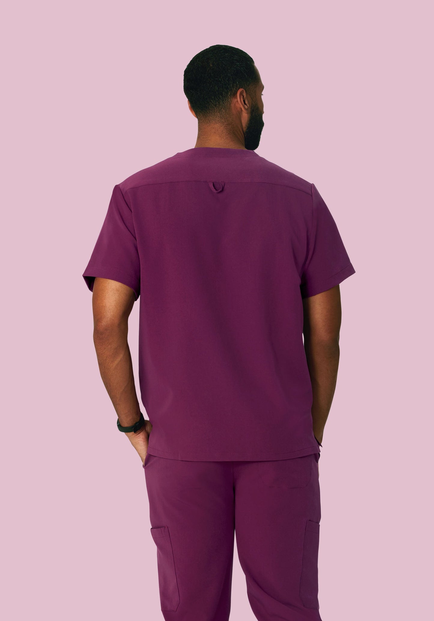 Three Pocket Top Plum