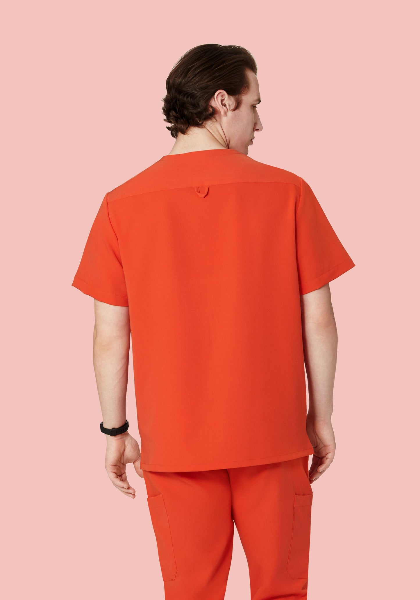 Three Pocket Top Sunset Orange