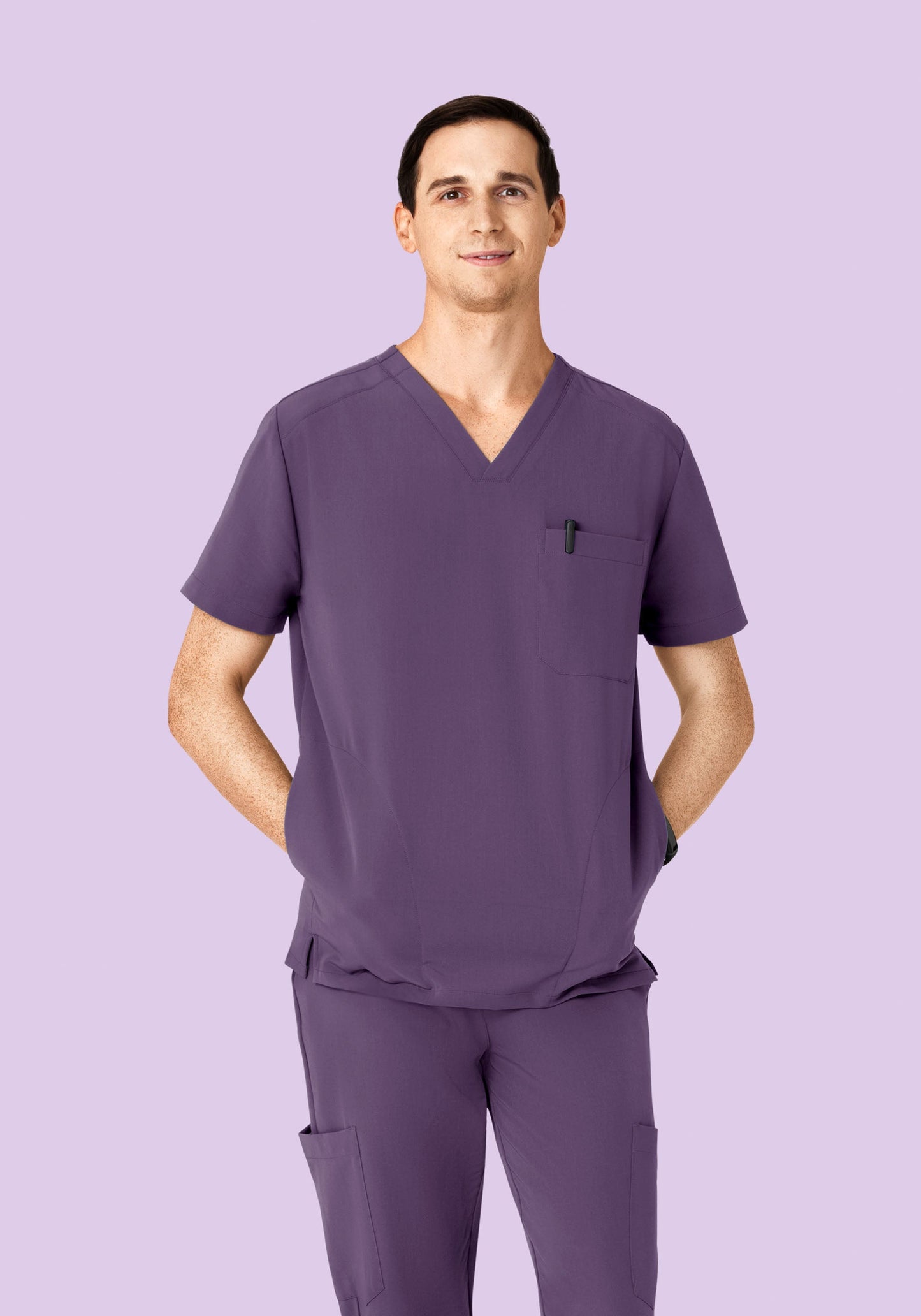 Three Pocket Top Dewberry