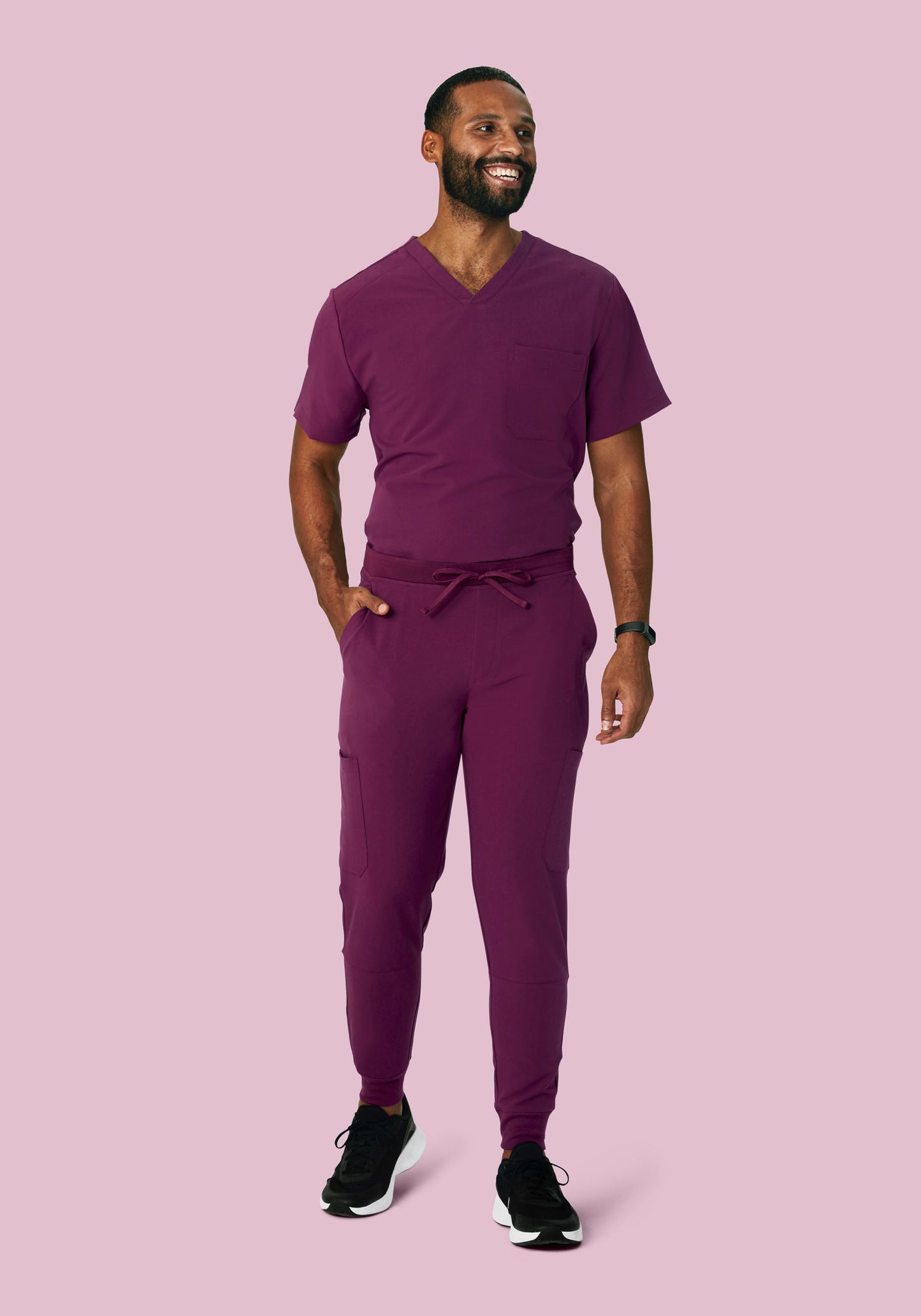 7 Pocket Joggers Plum