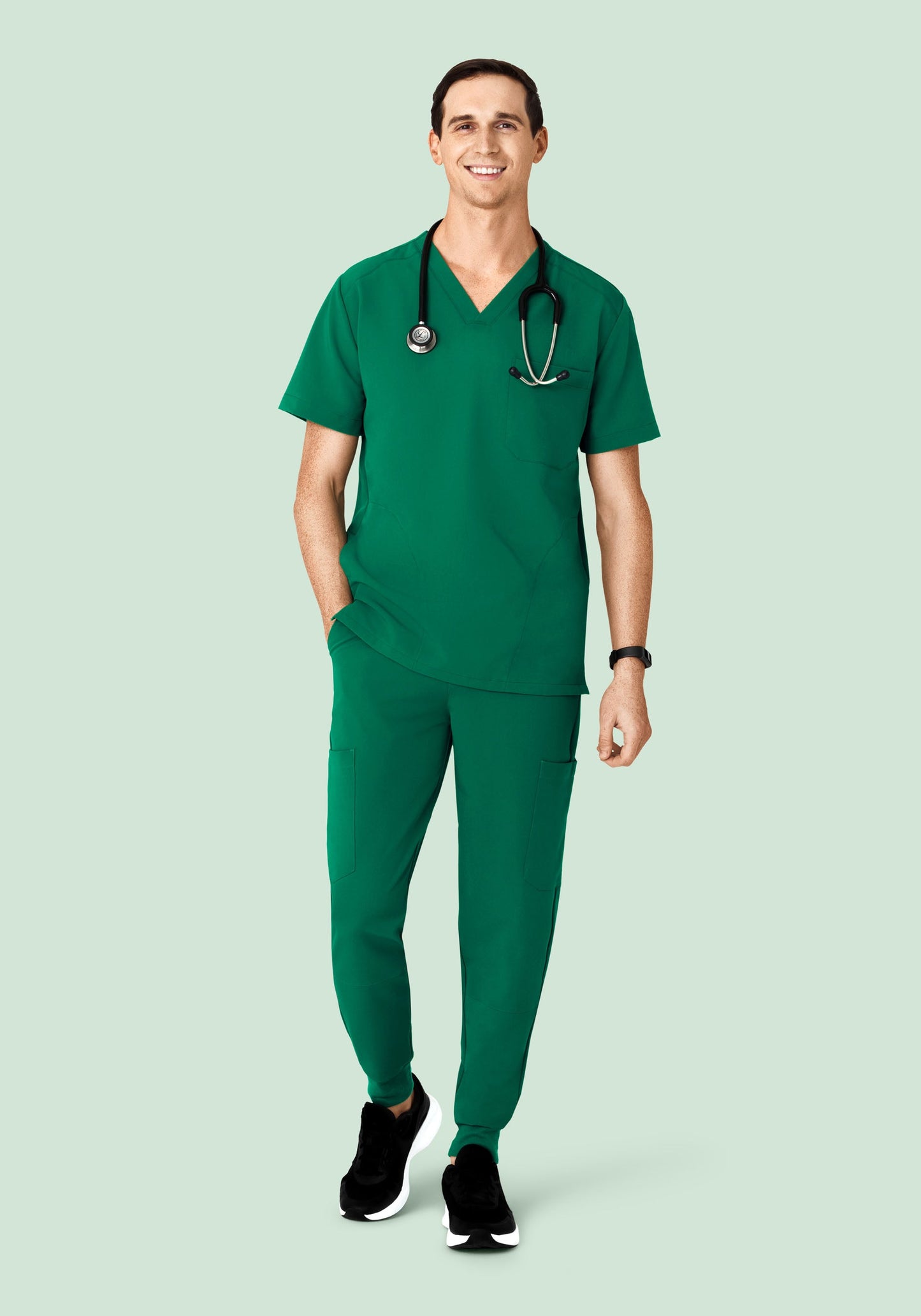 7 Pocket Joggers Envy Green