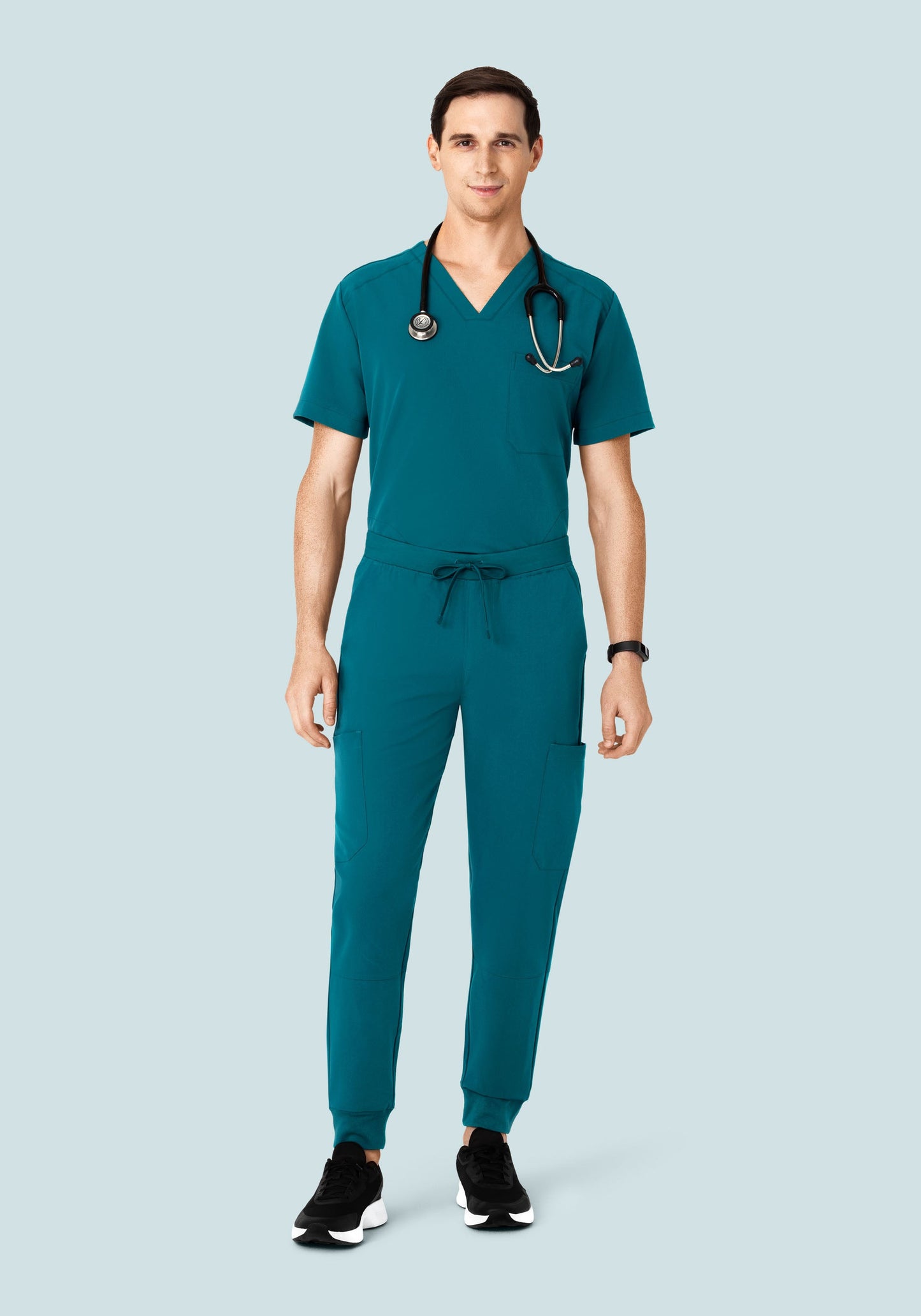 Three Pocket Top Peacock